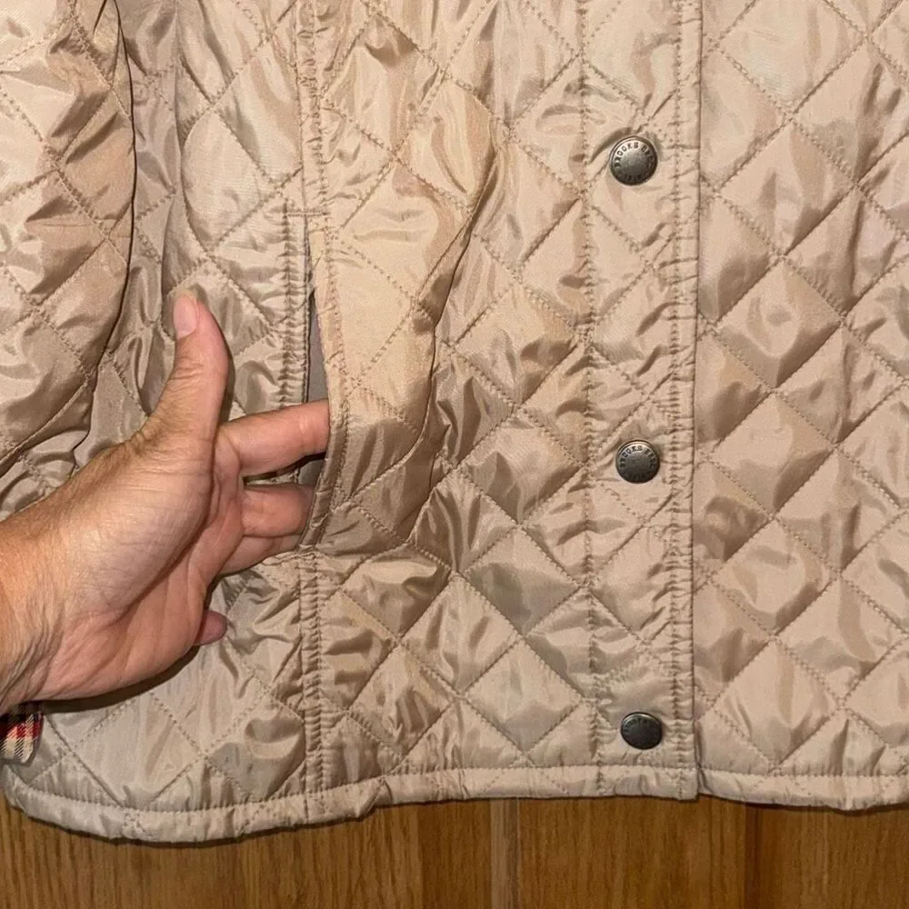 BROOKS BROTHERS 346 Quilted Barn Jacket British Plaid Lined